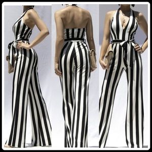 Brand new striped jumpsuit